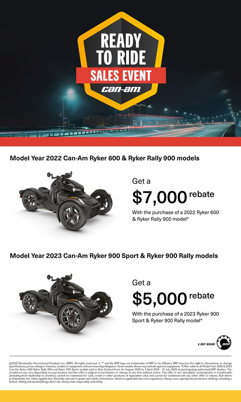 NZ Can-Am On-Road - Q2  Retail Program 2025 Ryker