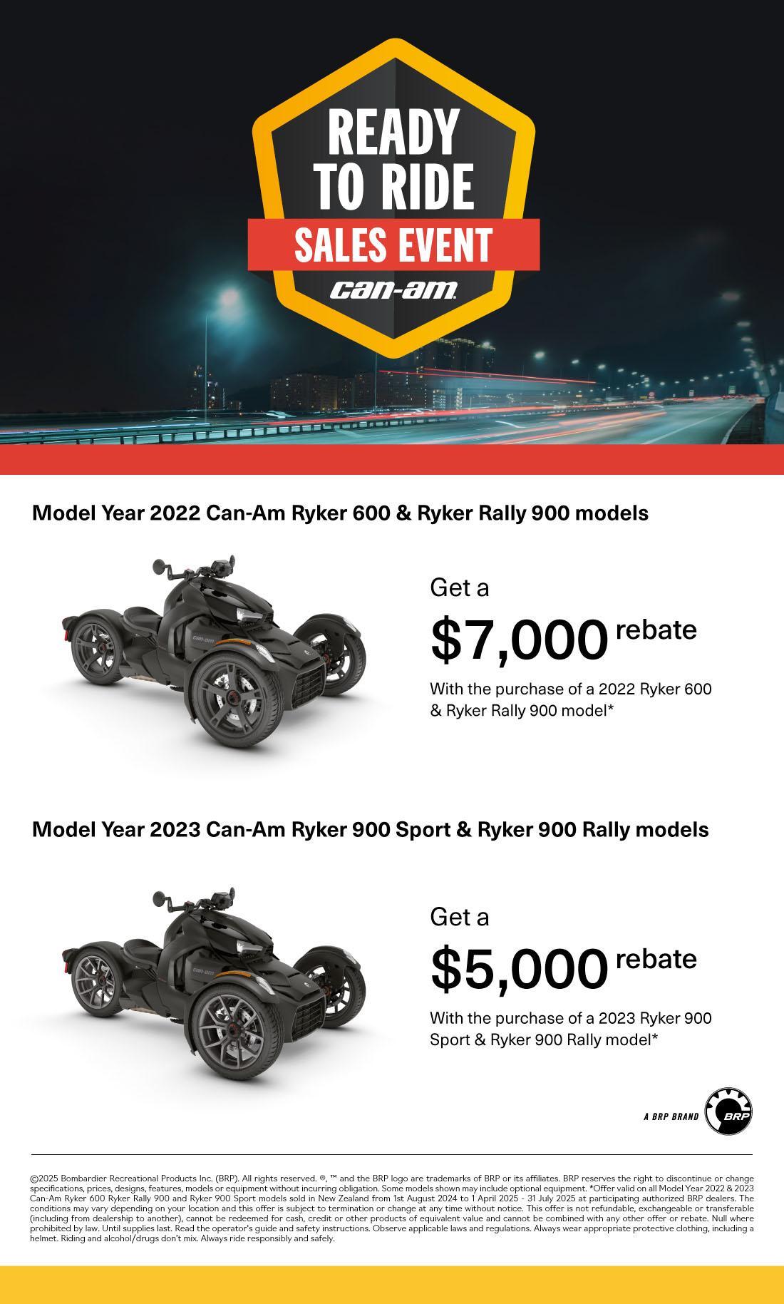 NZ Can-Am On-Road - Q2  Retail Program 2025 Ryker