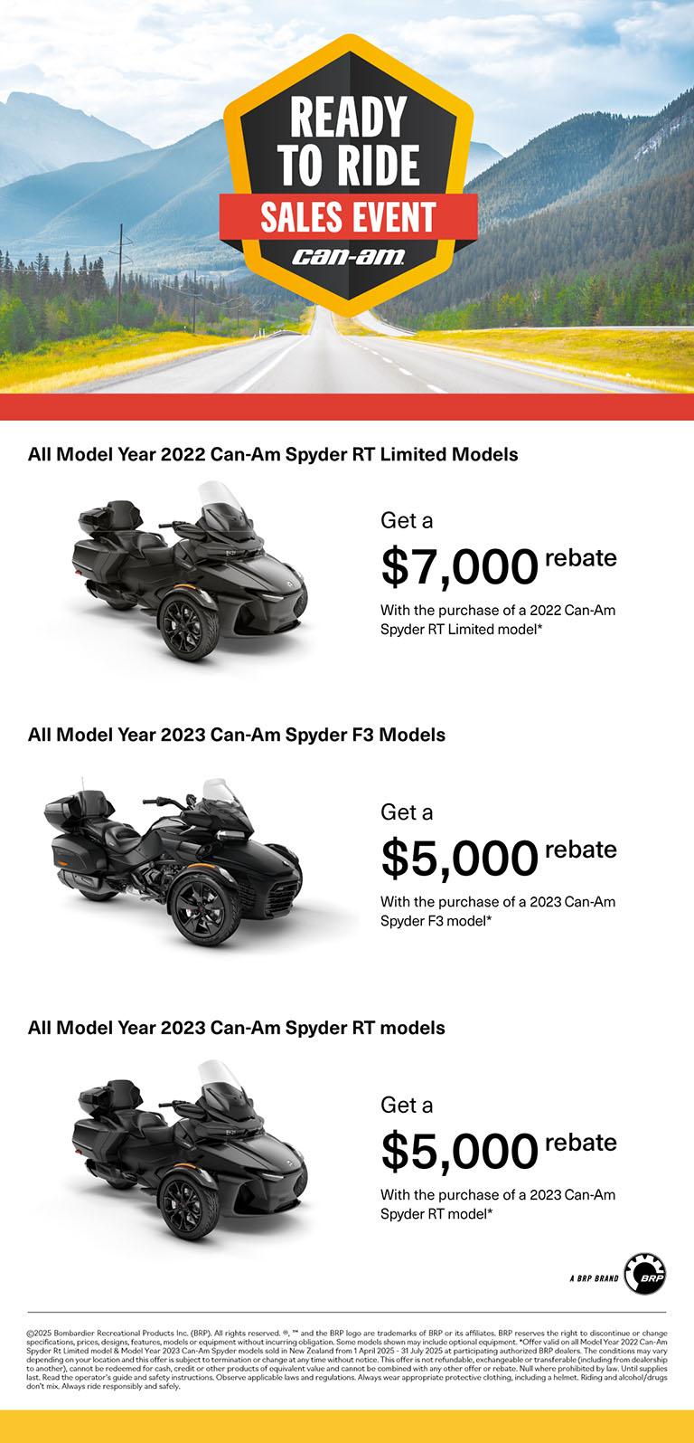 NZ Can-Am On-Road - Q2  Retail Program 2025 Spyder