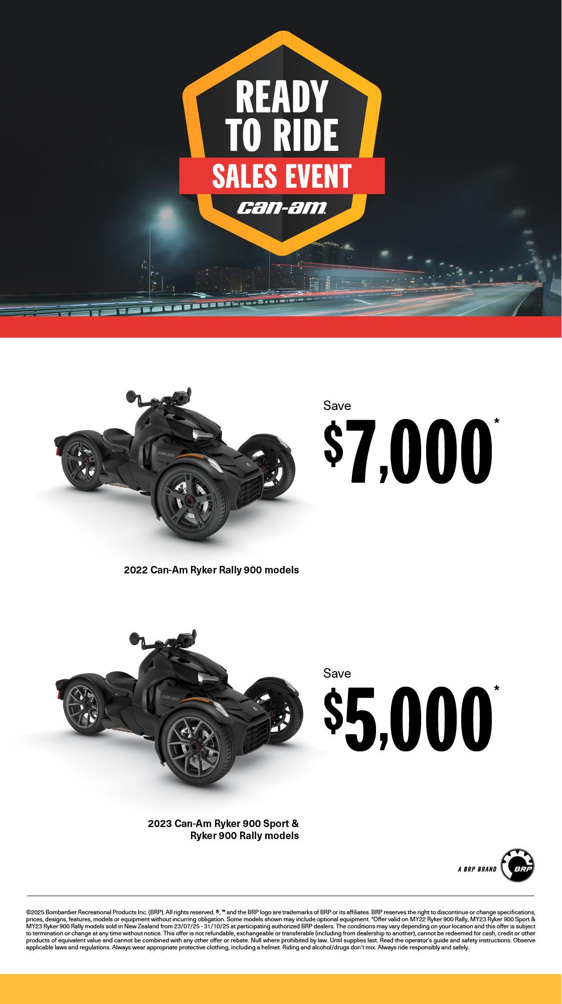 NZ Can-Am On-Road - Q3 Retail Program 2025 Ryker