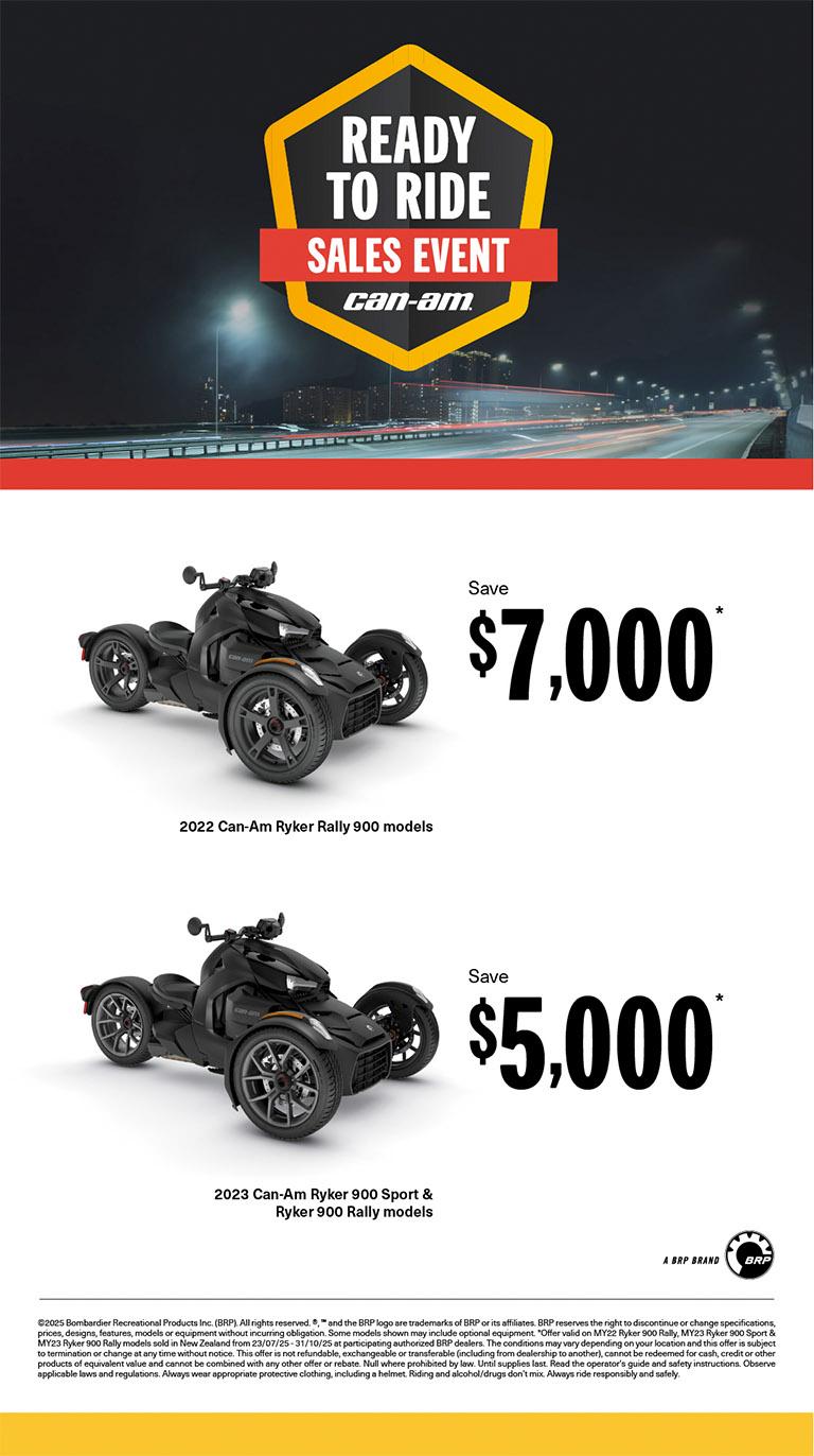 NZ Can-Am On-Road - Q3 Retail Program 2025 Ryker